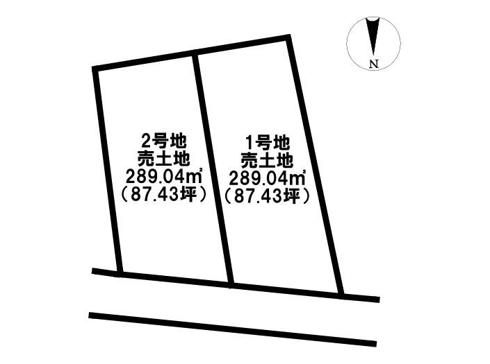 立野町　売土地の土地図