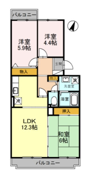 【間取り】 | オースター6番館
