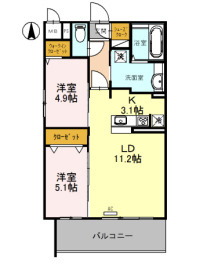 レジデンス喜志の間取り