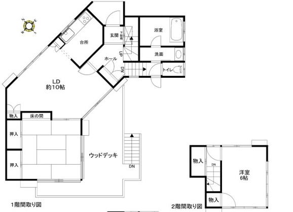 【間取り】 | 大室高原別荘地　戸建 | 図面と現況が相違する場合は現況優先と致します。