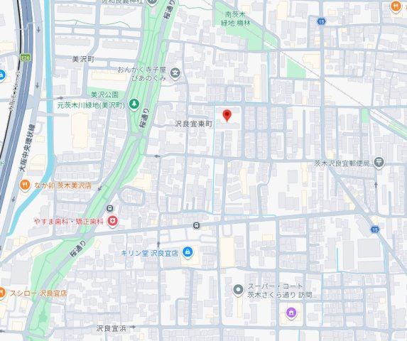 マンション沢良宜A棟の地図