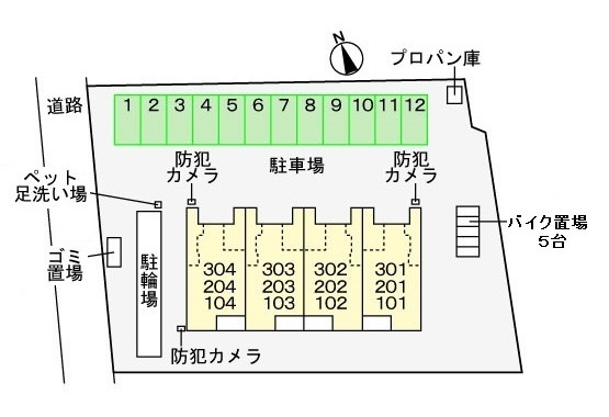 ポミエグランの区画図