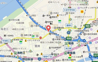 【地図】 | プレサンスセンターコア大阪