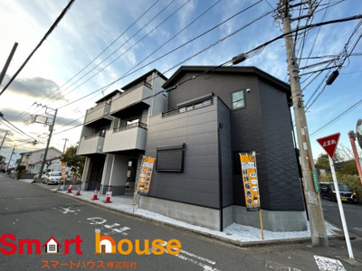 【前面道路含む現地写真】 | 大和市福田新築1棟　都市ガス　ハイグレード仕様　学区：福田小学校・渋谷中学校