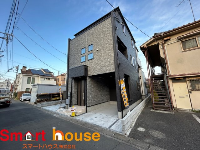 大和市福田　新築全2棟　都市ガス　桜ヶ丘駅徒歩3分　学区：福田小学校・引地台中学校の前面道路含む現地写真