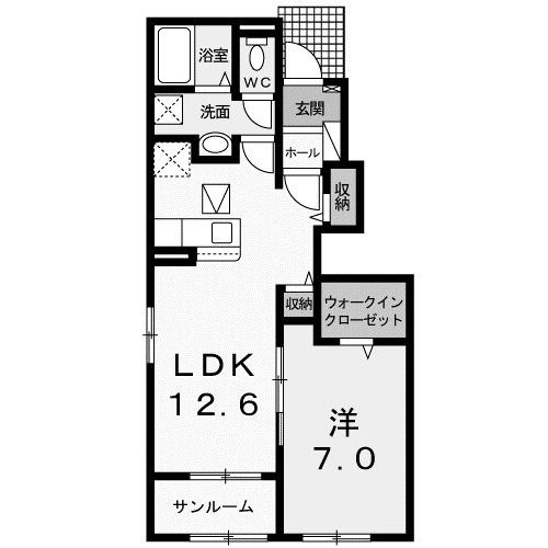 【間取り】 | エスポワール　Ⅱ