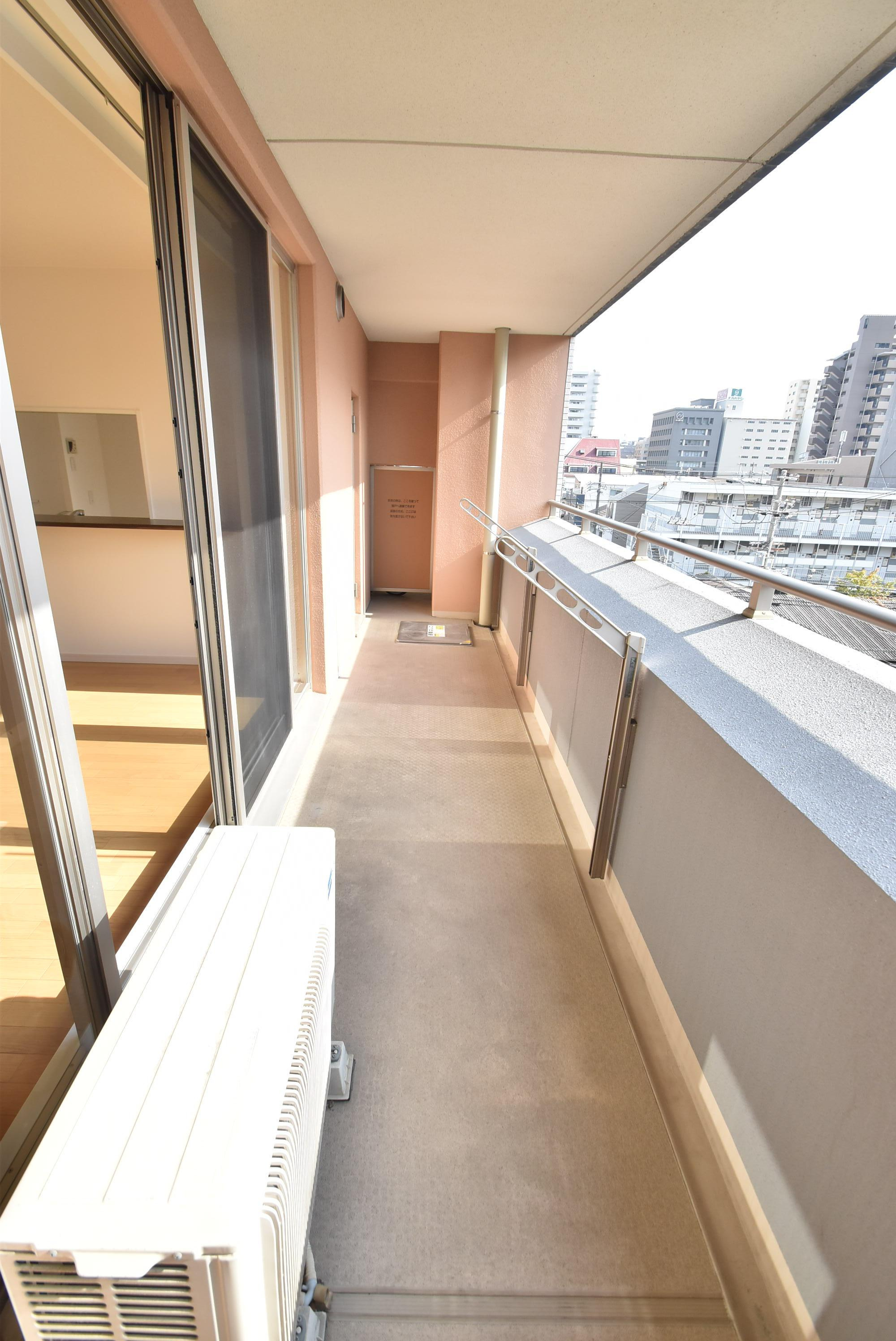 大阪市城東区野江２丁目の賃貸マンションのバルコニー