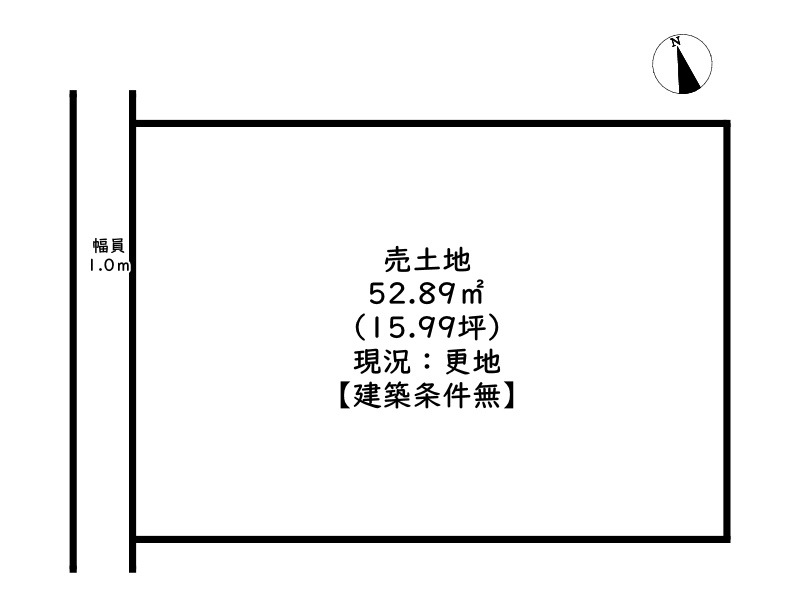 姫路市木場／売土地の土地図