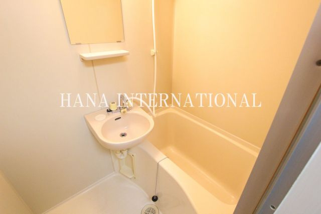 レオパレスリバーサイド染地の浴室