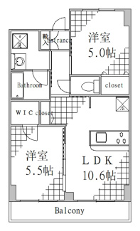 【間取り】 | COURT　TAKETOKUⅡ