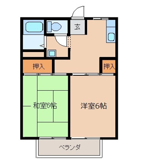 【間取り】 | ハイツ青松