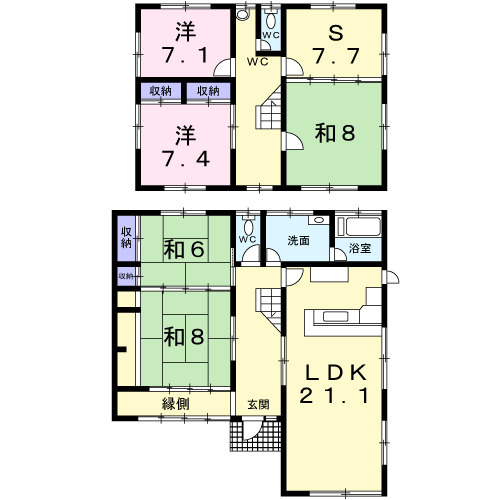 いぶき野一丁目戸建ての間取り