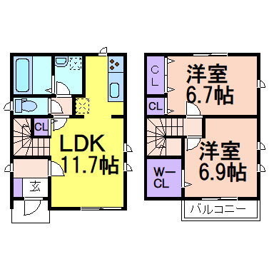 フェリシテの間取り|間取りです