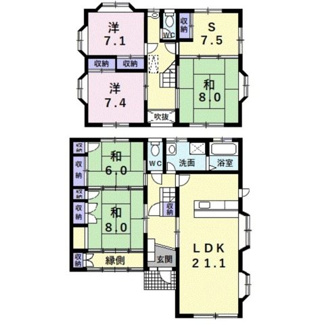 【間取り】 | いぶき野一丁目戸建て