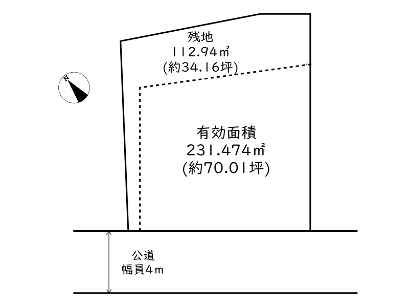 姫路市御立東４丁目／売土地の土地図
