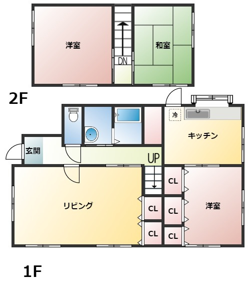 大字赤江　中古住宅の間取り