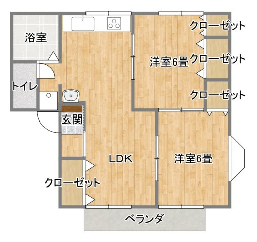 クレストハウスの間取り