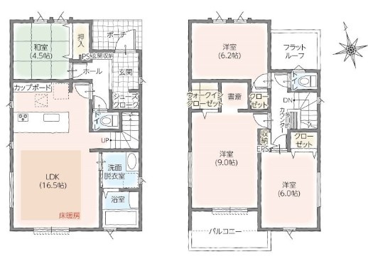 【間取り】 | 東松山市小松原町　戸建住宅 | ≪2号棟≫