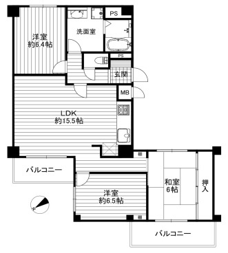 【間取り】 | 朝日プラザ西舞子