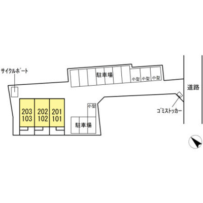 【区画図】 | ブランピエール サカエ | 【ブランピエール サカエ】駐車場配置図