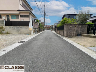 【前面道路含む現地写真】 | 宇治市木幡平尾　売土地　建築条件無し