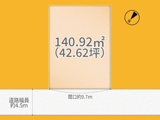 【土地図】 | 宇治市木幡平尾　売土地　建築条件無し