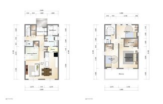 【参考プラン】 | 宇治市木幡平尾　売土地　建築条件付き | 自由設計になりますので設計士と直接お話していただきオンリーワンのおうちづくりが可能です！需要の多いランドリールームも実現可能です。一緒に楽しくお家づくりをしていきましょう！