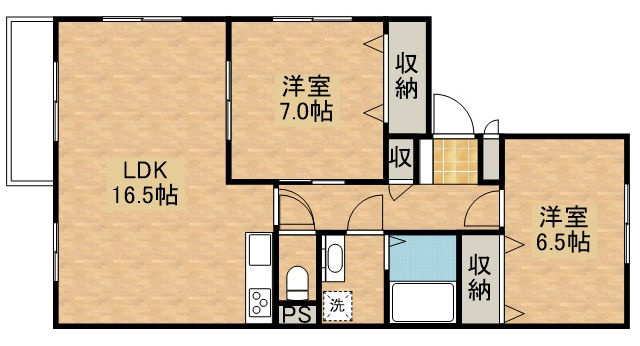 【間取り】 | ラ・メールⅡ