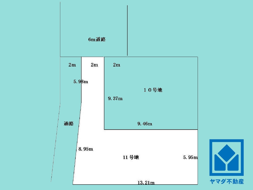 伏見区久我本町　11号地の土地図