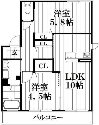 【間取り】 | ハイムボナール