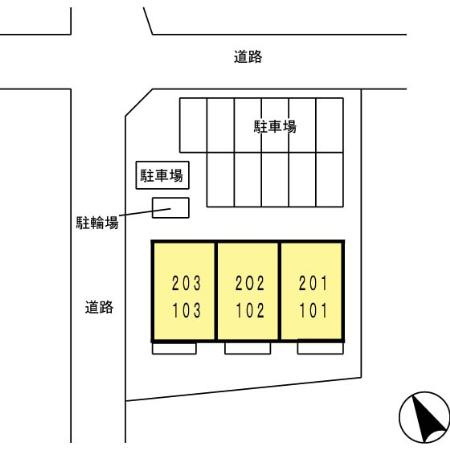 ハッピネスTAKAOの区画図