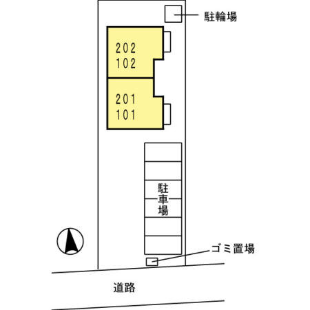 セジュールさくらDGの区画図