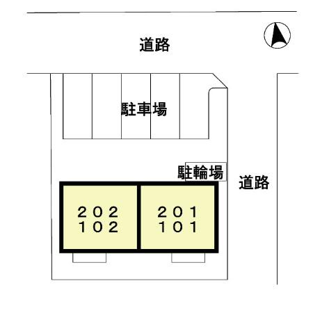 グランシャリオⅡ番館の区画図