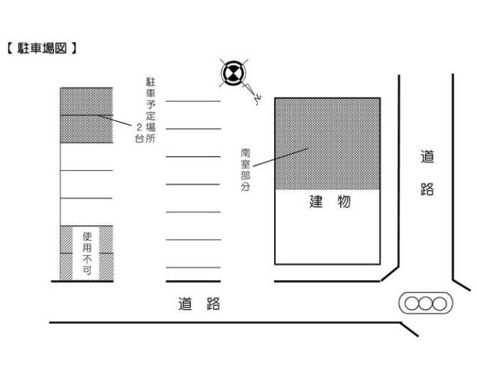 近江八幡市馬淵町の店舗一部の区画図