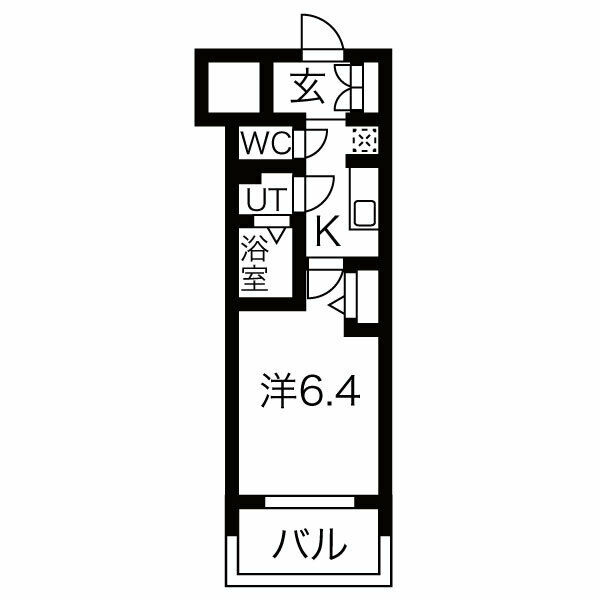 メイクス鶴舞Ⅱの間取り