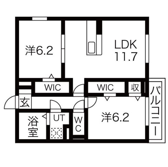 LES ENS FAMIIAUX 9の間取り