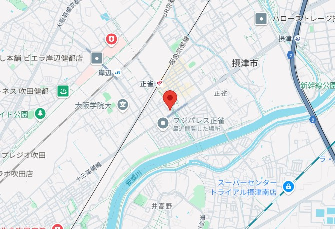 南正雀戸建の地図