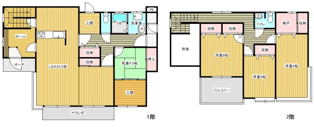 守谷市大木戸建の間取り