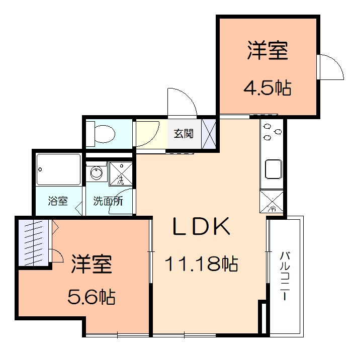 Blue Lotusの間取り
