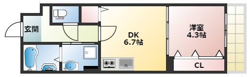 アイエア長瀬の間取り