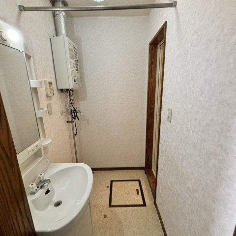 北斗ハイツの洗面所