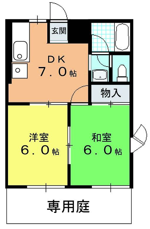 ラフォーレダイゴB棟の間取り