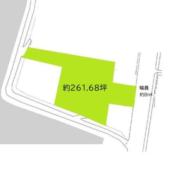 和歌山市西浜土地の土地図