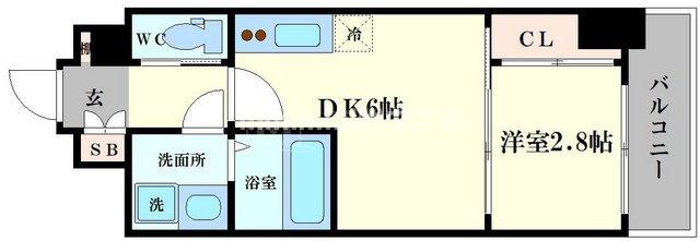 ファーストフィオーレ天王寺の間取り