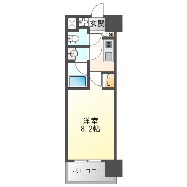 スプランディッド十三本町の間取り