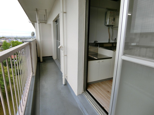 中宮第四住宅７４号棟のバルコニー