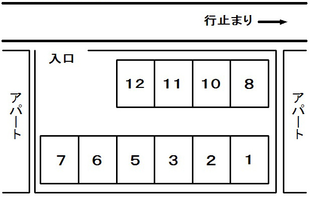 【区画図】 | 東田駐車場 | 区画1募集中！