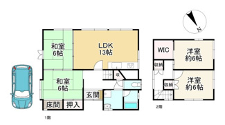 【間取り】 | 守山市水保町　中古戸建