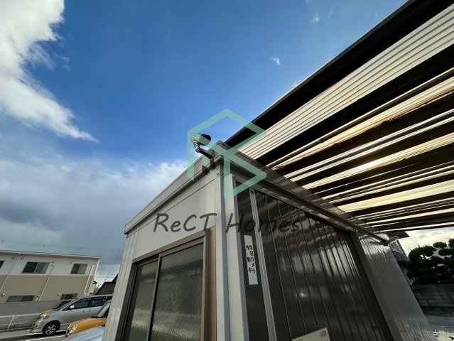 姫路市飾磨区中浜町１丁目のハイツのバルコニー