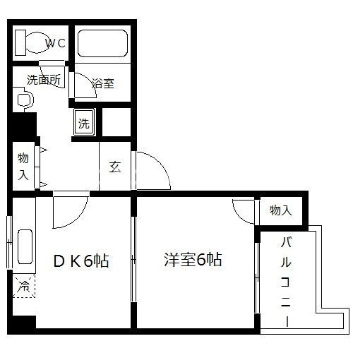 プレステージ天満の間取り